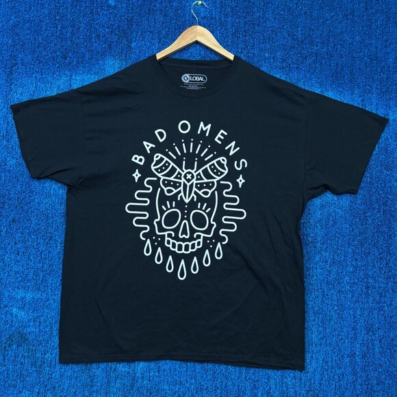 Bad Omens The Candy Skull Death Moth Metalcore Band Tee 2XL - Picture 1 of 4
